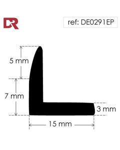 Rubber angle section DE0291EP