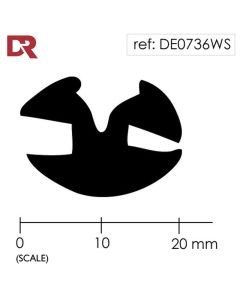 Rubber Window Seal Weatherstrip DE0736WS