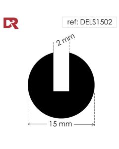 Rubber U Channel Slot Type Seal DELS1502