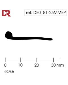 Solid Rubber Piping P Section Seal DE0181-25MMEP