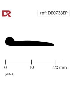 Solid Rubber Piping P Section Seal DE0738EP