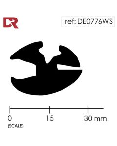 Rubber Window Seal Weatherstrip DE0776WS