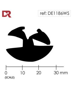 Rubber Window Seal Weatherstrip DE1186WS
