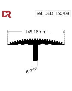 Rubber T Section DEDT150/08