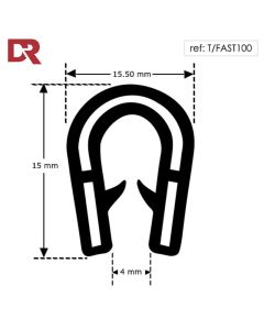 Titan Fast PVC seal flexible self grip T/FAST100
