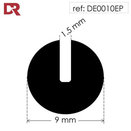 Round rubber U Channel Seal DE0010EP
