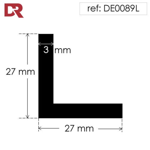Rubber Angle Section DE0089L