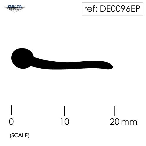 Solid Rubber Piping P Section Seal DE0096EP