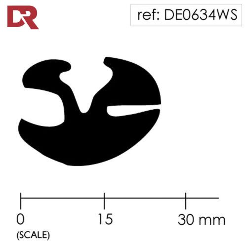 Rubber Window Seal Weatherstrip DE0634WS