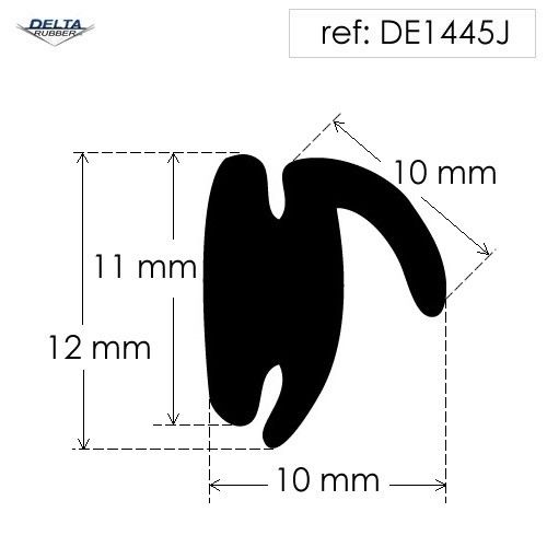 Rubber T Section Seal 1455J