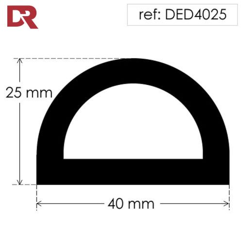 Hollow rubber D fender DED4025