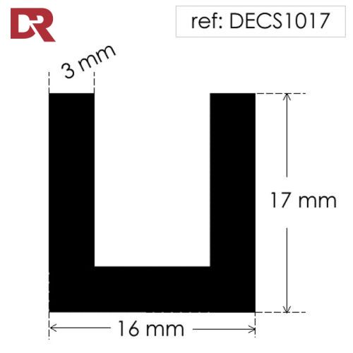 Rubber U Channel Seal DE1017