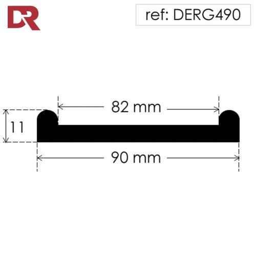 Tank Strap Rubber DERG490