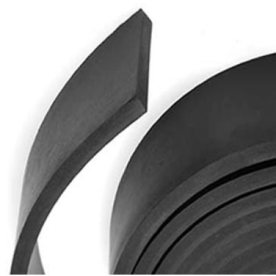 Solid Rubber Strip 75mm x 12mm x 5 metres