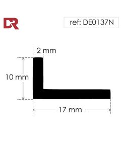 Rubber angle section DE0137N