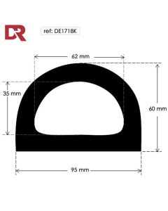 Hollow D Rubber Fender DE1718K