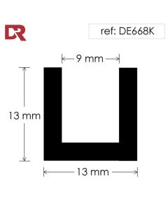 Rubber U Channel Seal DE668K