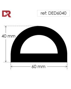 Hollow D Rubber Fender DED6040